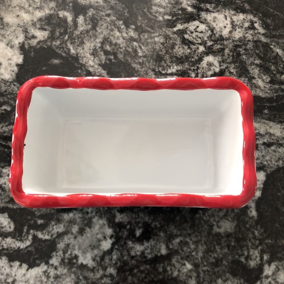 Nantucket Kitchen Bakeware, Holiday Christmas JOY Stoneware Mini Loaf Pan - Picture 2 of 4